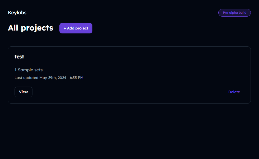 Keylabs Projects Page