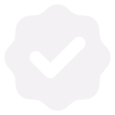 Pixelated black checkmark icon on a white background.